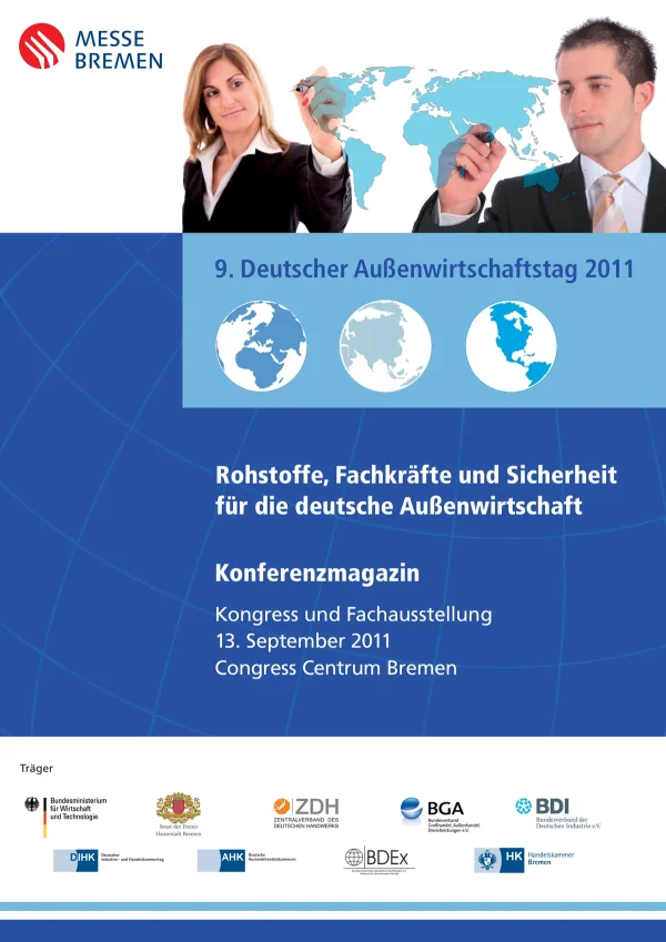9.Deutscher Außenwirtschaftstag 2009 Messe Bremen Konferenzmagazin