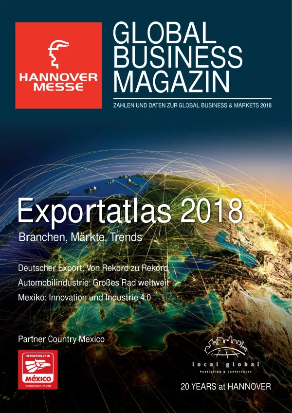 Global Business Magazine Hannover Messe 2018 – Exportatlas