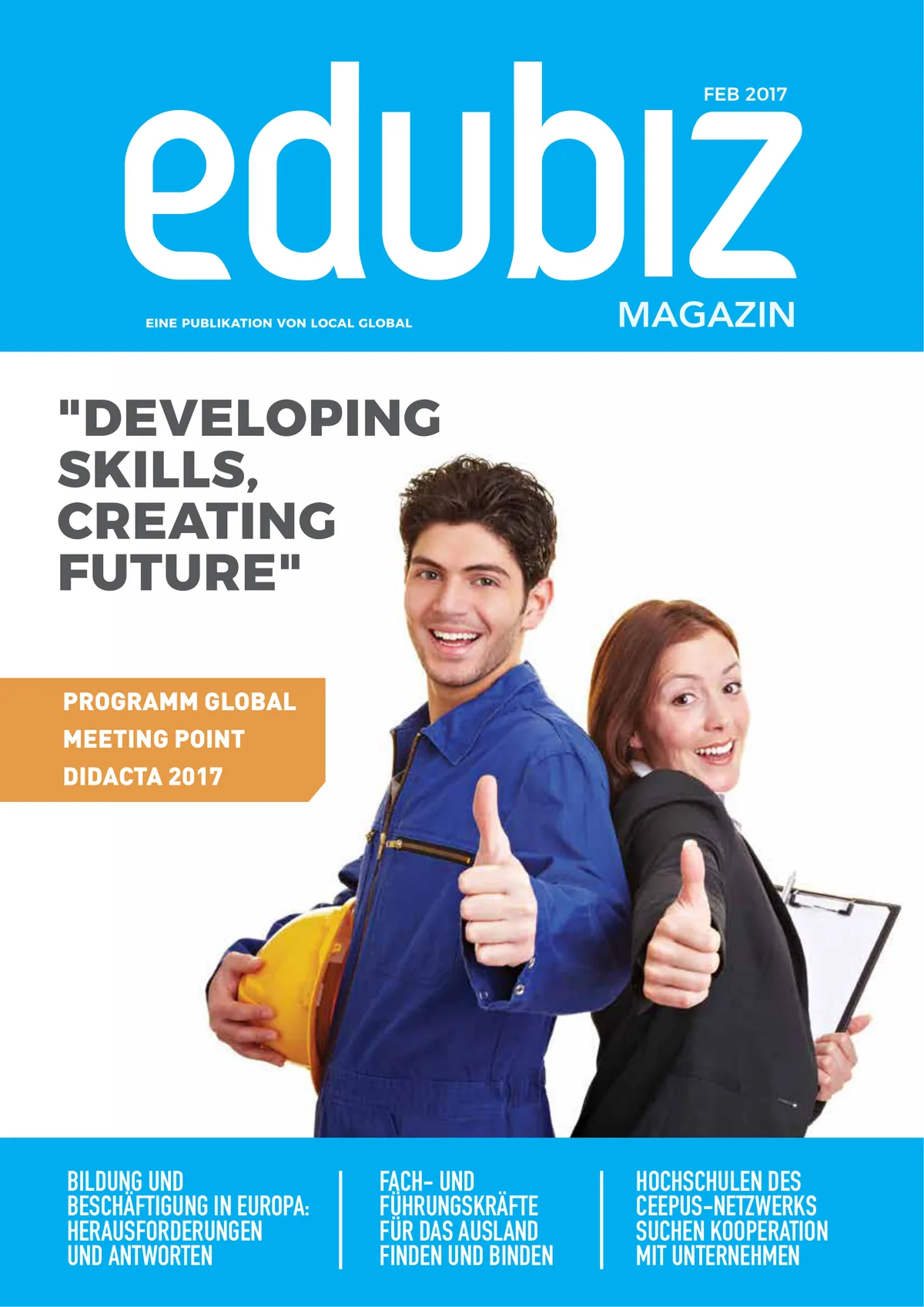 edubiz didacta 2017 – Bildungsmagazin zur Fachmesse (cover)