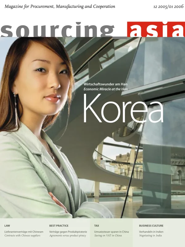 Sourcing Asia 2006/01 – Magazine for Procurement, Manufacturing and Cooperation